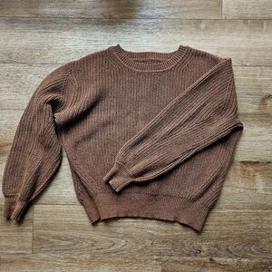 GAP Women's Rust Brown Crewneck Sweater